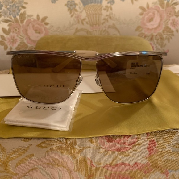 AUTHENTIC GUCCI MONOGRAM MENS SUNGLASSES NEW WITH TAGS - Picture 2 of 10